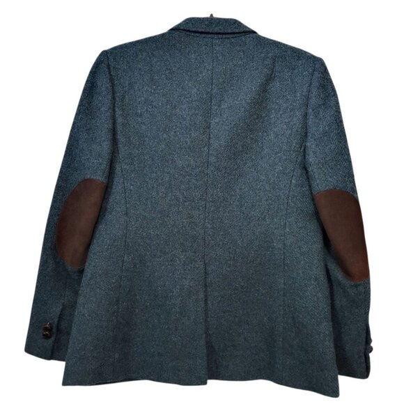 Charter Club Petites Wool Blazer Blue-Green Hong Kong Tailored Academia - Picture 7 of 14